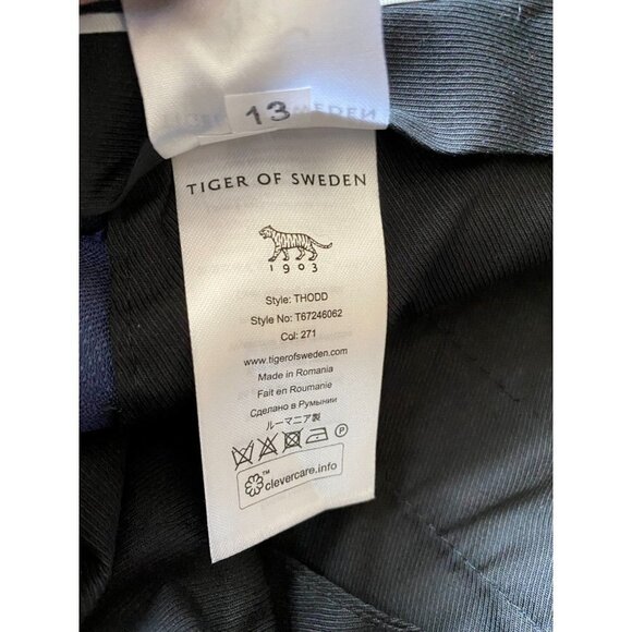 𝅺TIGER of Sweden BNWOT "Thodd" Trouser 48R = US 38 New Blue - Picture 5 of 8